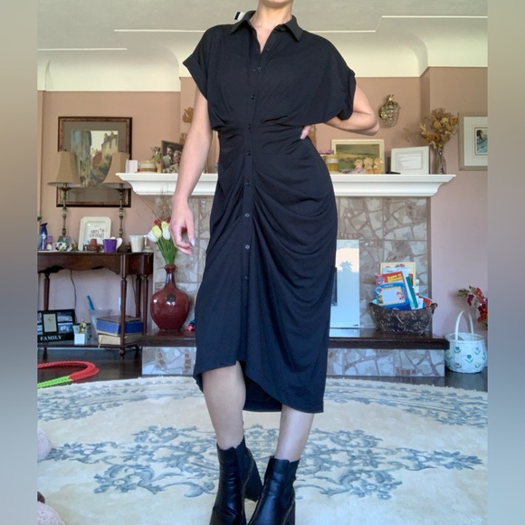 Steve Madden Ruched Button Down Dress - Picture 13 of 14